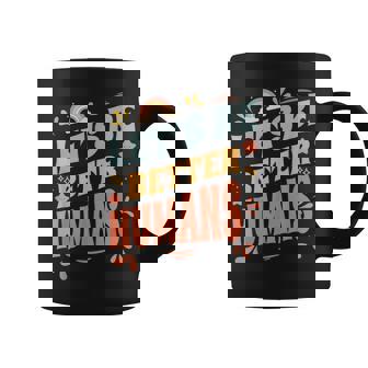 Groovy Retro Let's Be Better Humans Kindness Coffee Mug | Mazezy