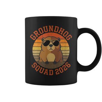 Groundhog Day 2026 Respect The Shadow Retro Graphic Coffee Mug | Mazezy