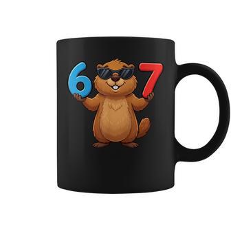 Groundhog Six Seven Drip 67 Meme 6-7 Groundhog Day Coffee Mug - Thegiftio