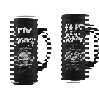 Grumpy Monkey I'm Not Grumpy Retro Vintage Coffee Mug | Mazezy
