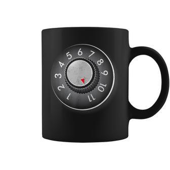 Guitar Amp Volume Knob Goes To Eleven Music Vintage Coffee Mug - Thegiftio UK