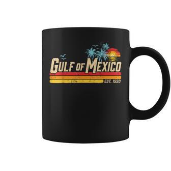 Gulf Of Mexico Forever Est 1550 Retro Vintage Beach Mens Coffee Mug - Monsterry