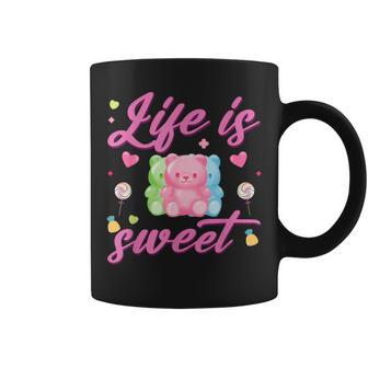 Gummy Bear Life Is Sweet Candy Gummy Bear Coffee Mug - Thegiftio UK