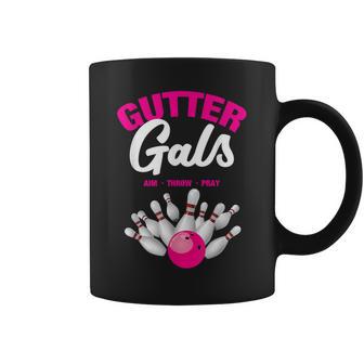 Gutter Gals Bowling Team Name Girls Coffee Mug - Thegiftio UK