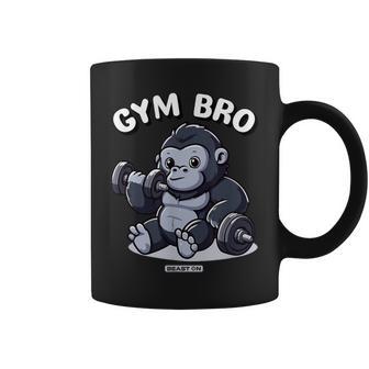 Gym Bro Gorilla Divertido Lindo Es Hombres Entrenamientos Taza de café - Regaloses