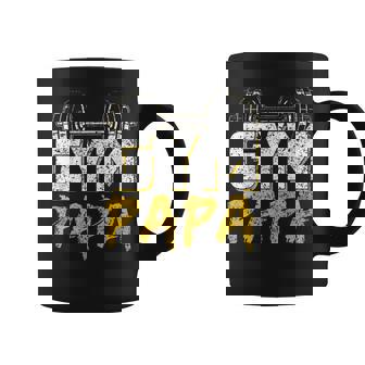 Gym Papa Training Weightlifting Fitness Workout Dad Father Coffee Mug - Thegiftio