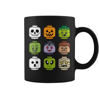 Halloween Building Brick Head Pumpkin Ghost Zombie Boys Coffee Mug - Thegiftio UK