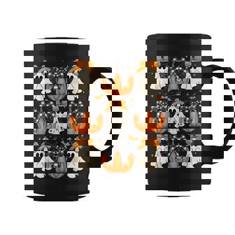 Halloween Ghost Coquette Bow Pumpkin Spooky Boo Girl Coffee Mug - Seseable