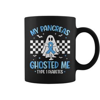 Halloween My Pancreas Ghosted Me Type 1 Diabetes T1d Coffee Mug | Mazezy