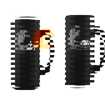 Halloween Pumpkin Eating Ghosts Spooky Costume Coffee Mug - Monsterry