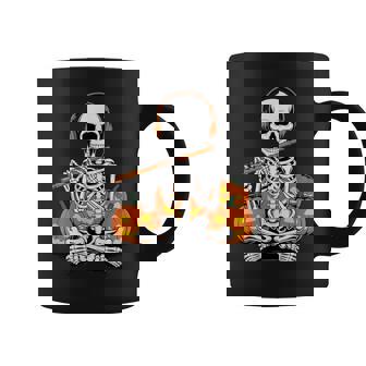 Halloween Skeleton Flute Flutist Coffee Mug | Mazezy