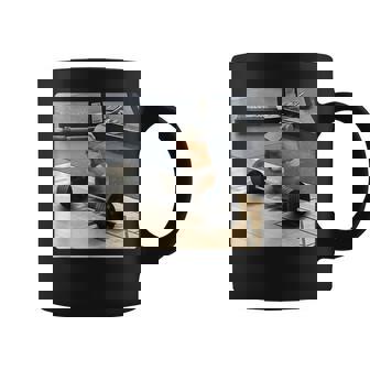 Hamster Deadlift Entrenamiento Divertido Lindo Rata Halterofilia Meme In Mangas Taza de café - Regaloses