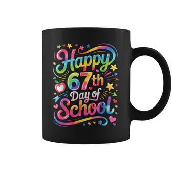 Happy 67 Days Of School Meme100th Day Of School Tie Dye Coffee Mug - Thegiftio UK