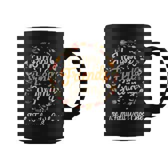 Happy Friendsgiving The Family We Choose Thanksgiving Coffee Mug - Monsterry