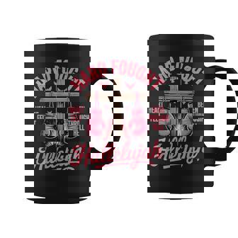 Hard Fought Hallelujah Boxing Gloves Faith Coffee Mug - Monsterry