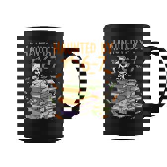 Haunted By 6-7 Teacher Halloween Skeleton Coffee Mug | Mazezy