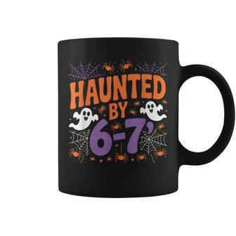 Haunted By 6 7 Retro Scary Paranormal Creepy Style Coffee Mug - Thegiftio UK