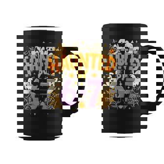 Haunted By 67 Six Seven 67 Meme Spooky Ghost Halloween Coffee Mug | Mazezy