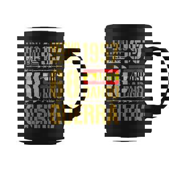 Hecho En 1957 Cumpleaños 68 Años Bandera España Hombre Taza de café - Regaloses