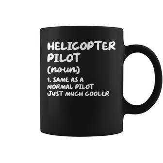 Helicopter Pilot Definition Coffee Mug | Mazezy