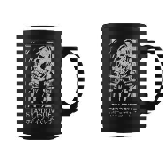 Hip Hop Vintage Hipster Edgy Retro Urban Streetwear Skull Coffee Mug - Monsterry