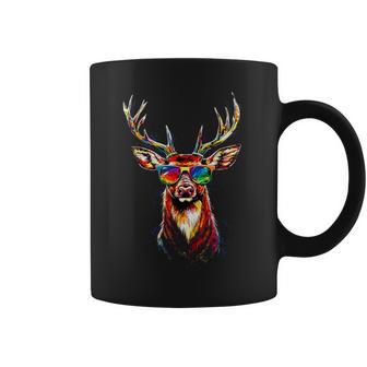 Hirsch Mitonnenbrille Geweih Jagd Reh Rentier Rothirsch Tassen - Geschenkecke