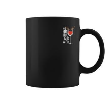 Ho Ho Hol Mir Wein Weintrinker Weihnachtenpruch Tassen - Geschenkecke
