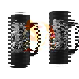 Hokusai Chatamouraï Rétro Japonais La Grandeague Tasse - Cadeauxyz