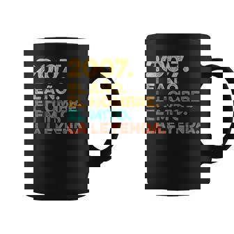 Hombre Año Hombre Mito Leyenda Cumpleaños Regalointage 2007 Taza de café - Regaloses