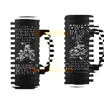 Hombre Real Grandpas Ride De Moto Biker Grandpa Motorbikes Taza de café - Regaloses