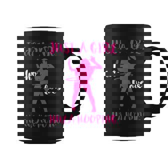 Hooping Gymnastic Hula Hoop Dancing Just A Girl Hula Hoop Coffee Mug | Mazezy