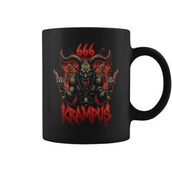 Horror Dämon Teufel Frau Kramperl Outfit Mask Krampus 666 Taza de café - Regaloses