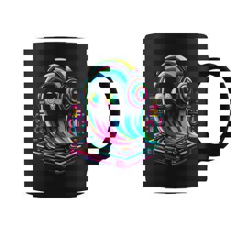 House Music Festival Ghost Optical Edm Rave Deejay Coffee Mug - Thegiftio