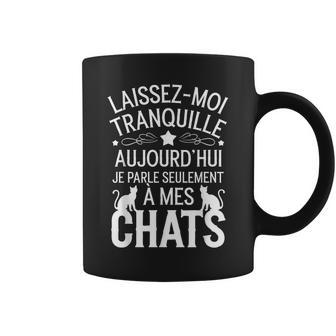 - Humour Chat Ado Fille Je Parle À Mes Chats Tasse - Cadeauxyz