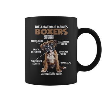 Hund Deutscher Boxer T Boxer Gassi Motiv Für Hundehalter -Chwarz Regular Fit Cartoon Muster Ideal Für Geburtstage Hunde Park & Agility Training Importiert Tassen - Geschenkecke