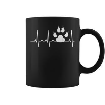 Hund Heartbeat Für Hundefreunde Hundepfoten Track Tassen - Geschenkecke