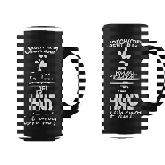 Hunde -Orsichtor Dem Frauchen Kleidung Tassen - Seseable