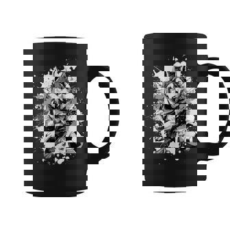 Husky Dog Playing Soccer Sports Team For Men Women Girls Kids Coffee Mug | Mazezy