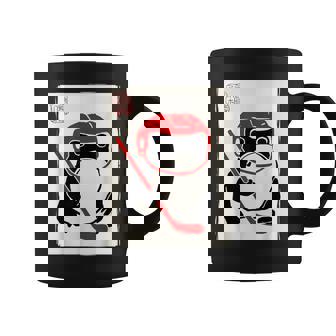 Ice Hockey Japanese Grumpy Frog Hockey Coffee Mug | Seseable CA