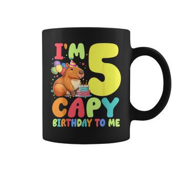 I'm 5 Year Old Capy Birthday To Me 5Th Birthday Capybara Coffee Mug | Mazezy