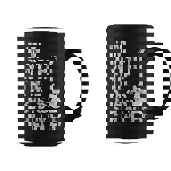 I'm With The Bass Player Guitar Coffee Mug | Mazezy
