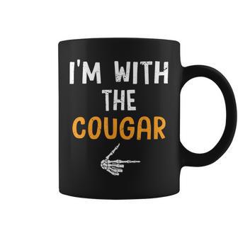 I'm With The Cougar Costume Halloween Matching Couple Coffee Mug - Thegiftio