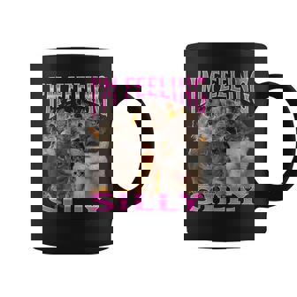 I'm Feeling Silly Cat Meme Bootleg Graphic For Women Coffee Mug | Mazezy