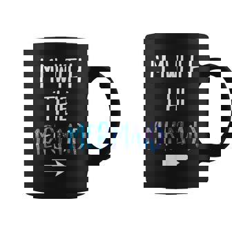 I'm With The Mermaid Lazy Mermaid Halloween Costume Coffee Mug | Seseable FR