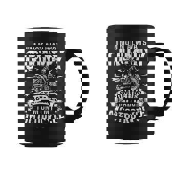 I'm Not Always Grumpy Biker Motorcycle Rider Riding Racing Coffee Mug | Mazezy