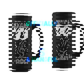 I'm Officially A Handful 5Th Birthday Party Boy Coffee Mug | Seseable FR