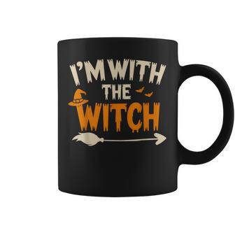I'm With The Witch Husband Halloween Costume Couple Coffee Mug - Thegiftio