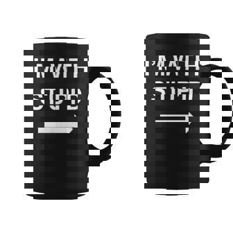 I'm Withtupid Cadeau Humoristique Pour Couple Pour Homme Et Tasse - Cadeauxyz