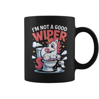 Inappropriate I'm Not A Good Wiper Humor Toilet Paper Coffee Mug | Mazezy