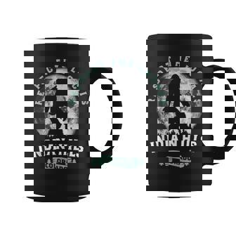 Indian Hills Colorado Bigfoot Night Walk Retro Sasquatch Tank Top Coffee Mug | Mazezy